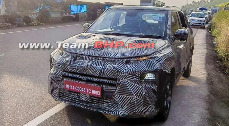 Tata Punch facelift spide Testign 2026